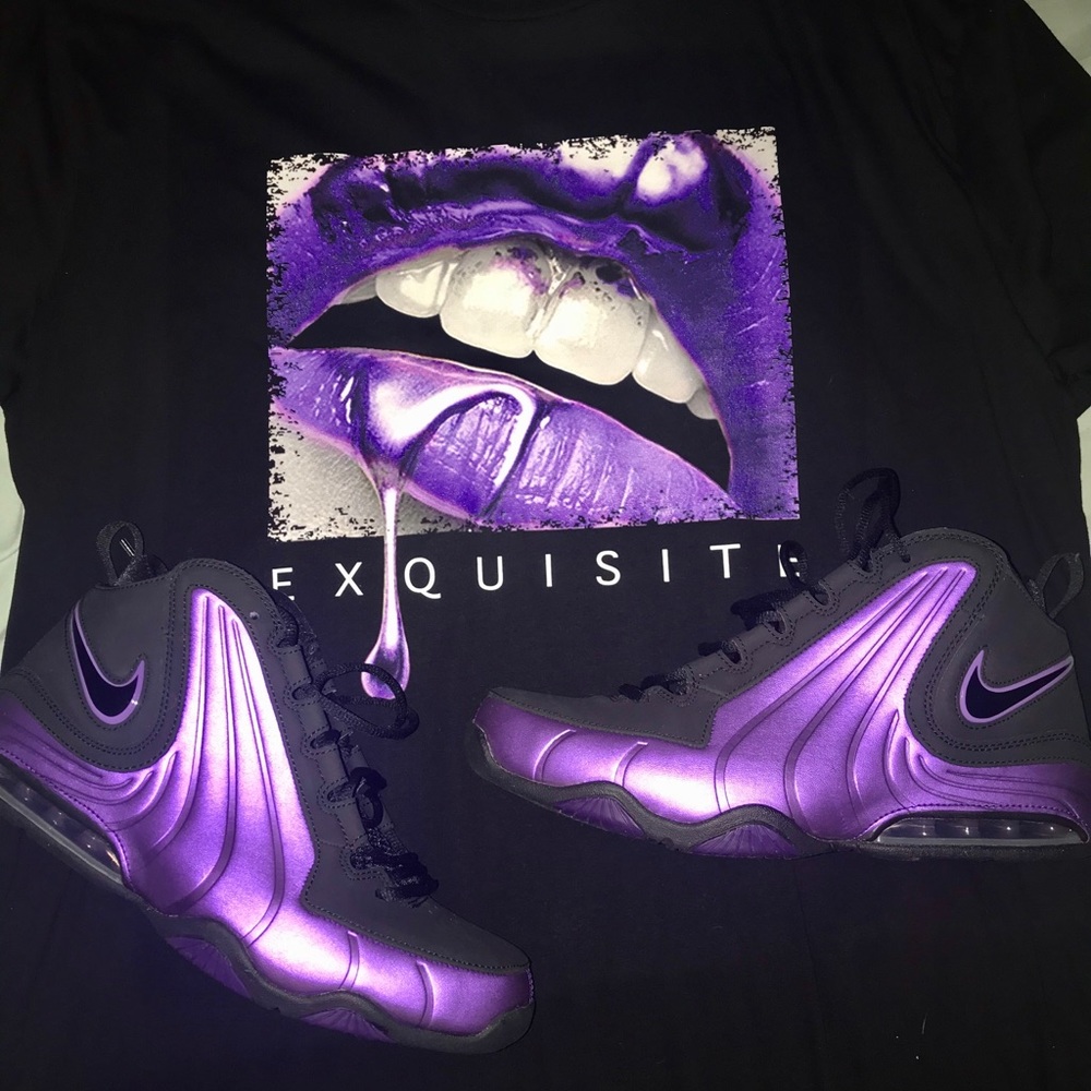 Brand new Nike Wave eggplant w matching shirt
